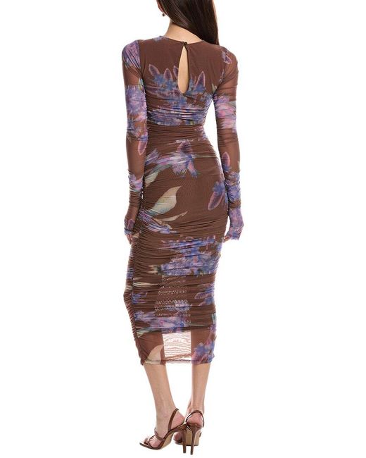 Rococo Sand Red Midi Dress