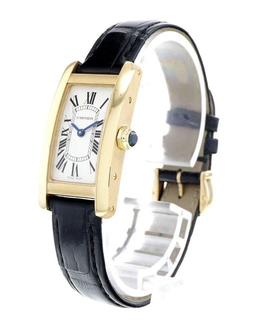 Cartier White Tank Americaine Watch (Authentic Pre-Owned) for men