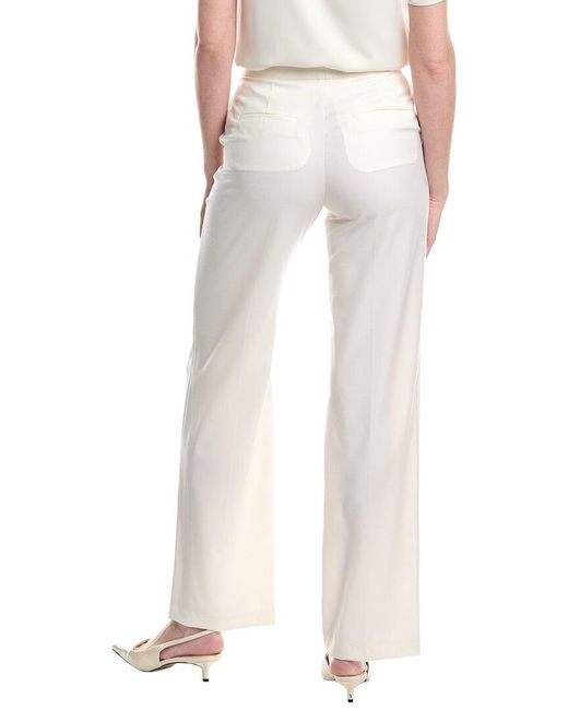 Peserico White Wool Pant