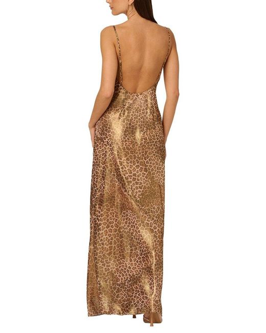 ADRIANNA EVE Natural Embellished Maxi Dress