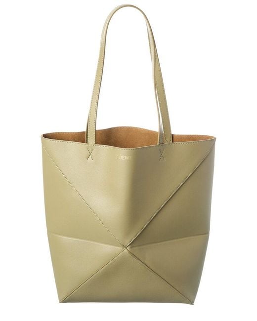 Loewe White Leather Tote