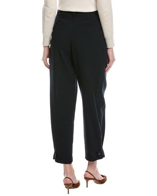 Brunello Cucinelli Black Wool Pant