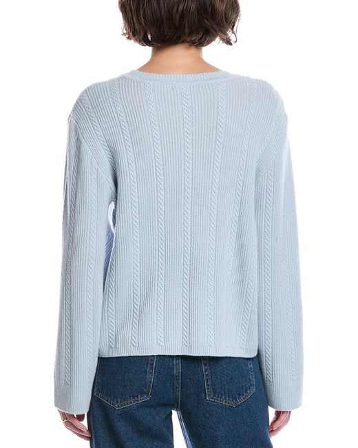 Rag & Bone Blue Maud Cashmere Sweater