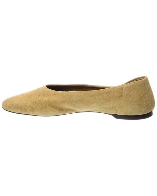 Totême Natural Suede Ballerina Flat