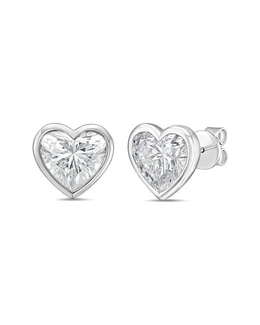 Diana M White Diana M. 14K 12.00 Ct. Tw. Lab-Grown Diamond Stud Earrings