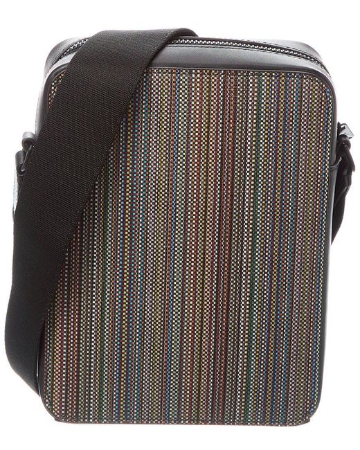 Paul Smith Black Leather Flight Bag for men