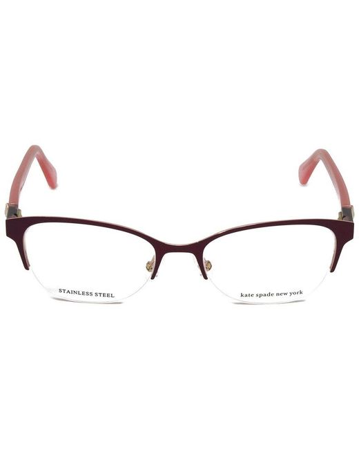 Kate Spade Purple Ferrara 49Mm Optical Frames