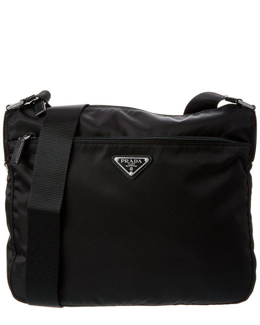 Prada Black Vela Nylon Shoulder Bag