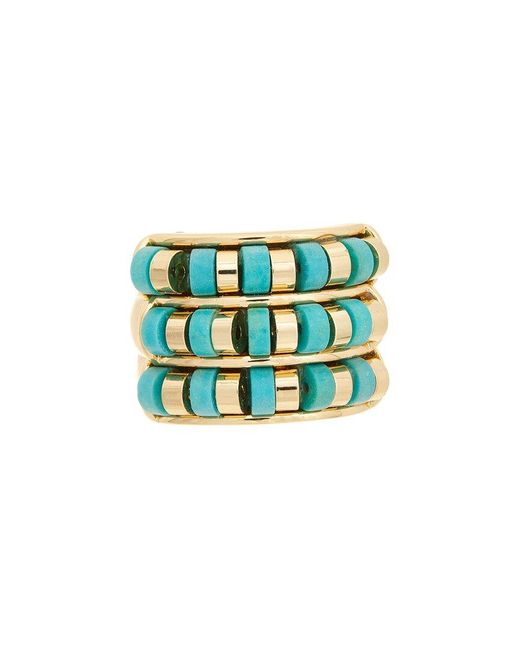 Kenneth Jay Lane White Plated Ring
