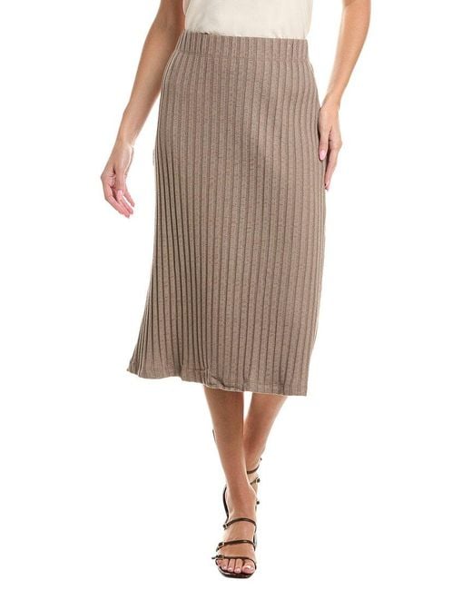 Michael Stars Brown Shania Midi Skirt