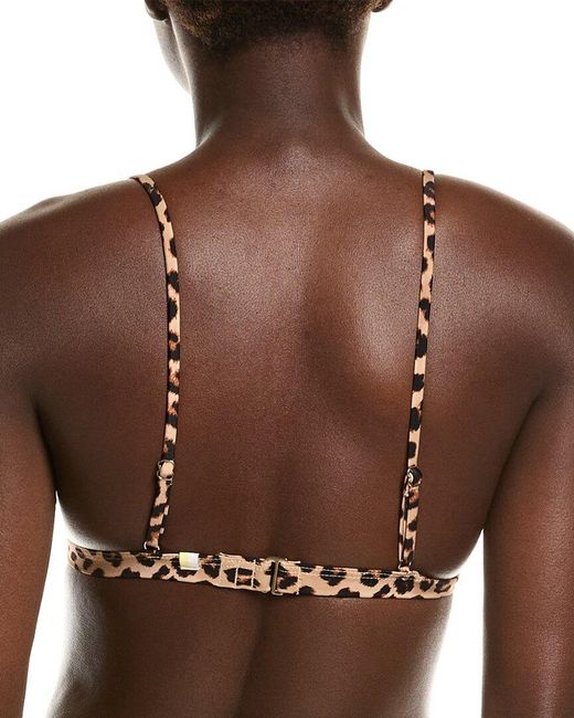summersalt Brown The Triangle Bikini Top