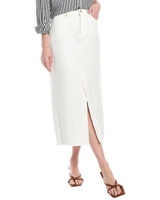 7 For All Mankind White Kellie Skirt