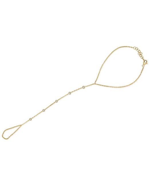 Sabrina Designs White 14K 0.11 Ct. Tw. Diamond Chain Ring Bracelet