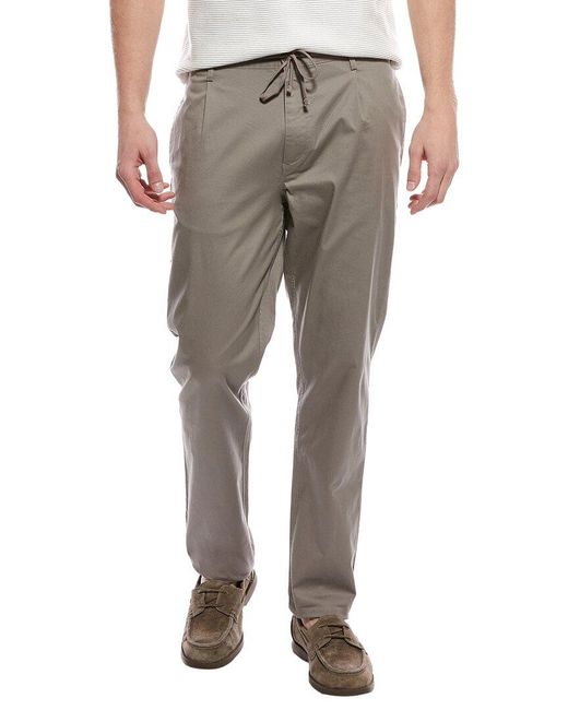 Onia Gray Garment Dye Drawstring Pant for men