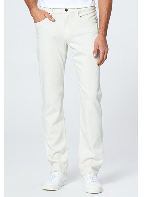 PAIGE White Normandie Straight Jean for men