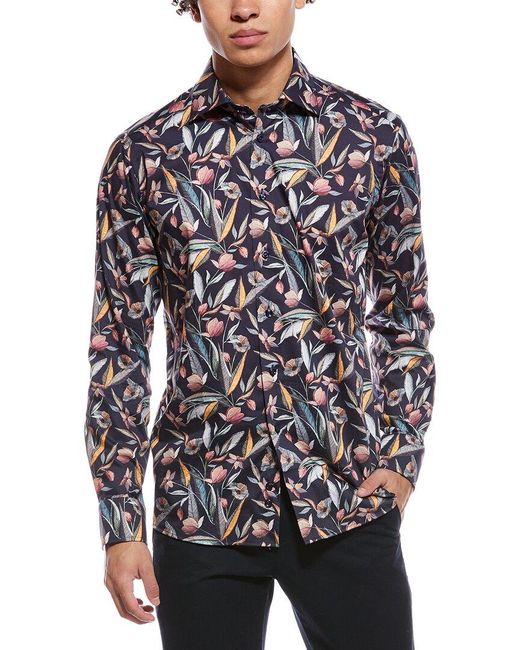Eton of Sweden Blue Slim Fit Shirt for men