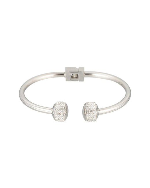 Eye Candy LA White The Luxe Collection Titanium Cz Cuff Bracelet