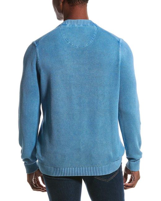 Tommy Bahama Blue Saltwater Cove Abaco Sweater for men