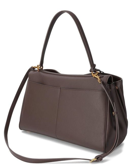 Tiffany & Fred Paris Brown Smooth Leather Tote