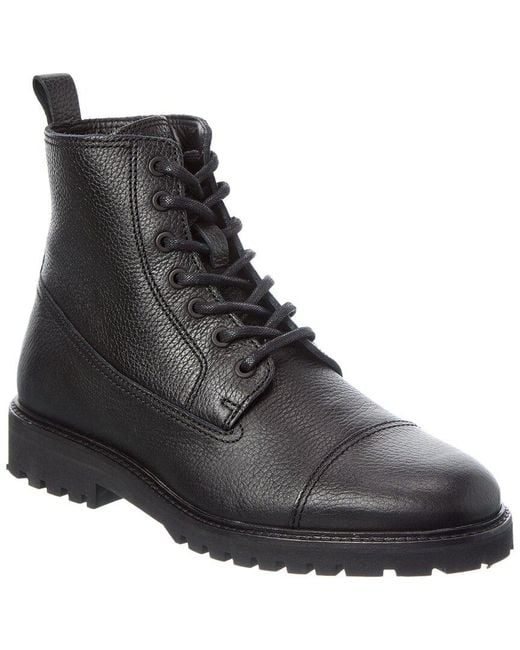 Belstaff Black Alperton Leather Boot for men