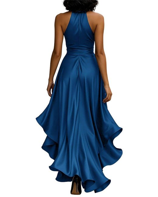 VERA DOLINI Blue Maxi Dress