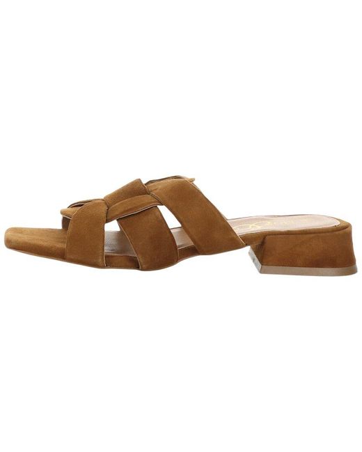 Bos. & Co. Brown Bos. & Co. Ellis Suede Sandal