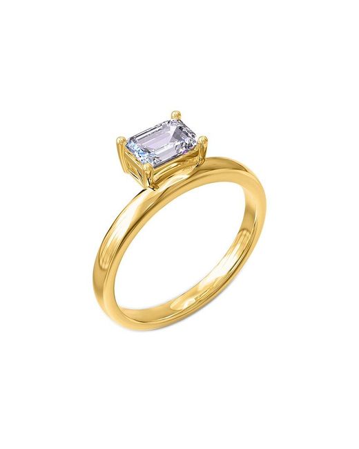 Lab Grown Diamonds Metallic 14K 0.93 Ct. Tw. Lab-Grown Diamond Solitaire Ring