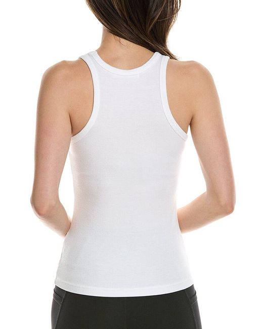 Electric and Rose White Elle Slim Fit Tank