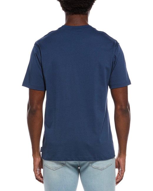 Scotch & Soda Blue Graphic T-Shirt for men