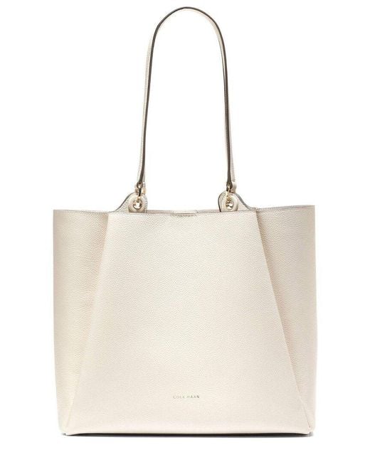 Cole Haan Natural Midtown Medium Leather Tote