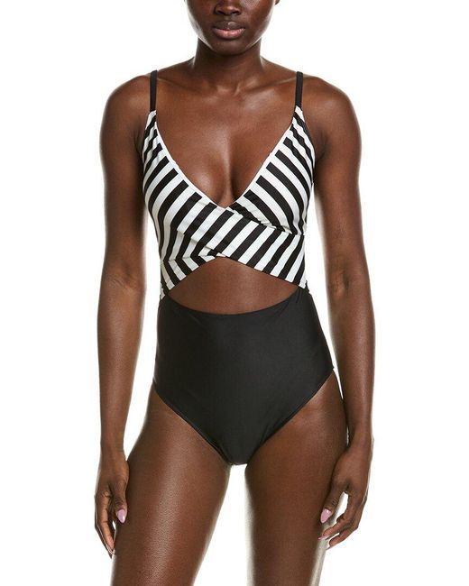 summersalt White The Sea Breeze Cutout One-Piece