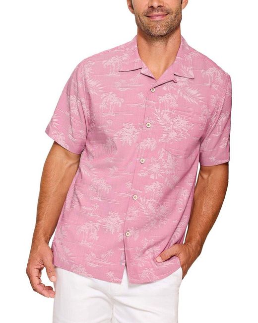 Tommy Bahama Pink Coastal Ease Palm Visions for men