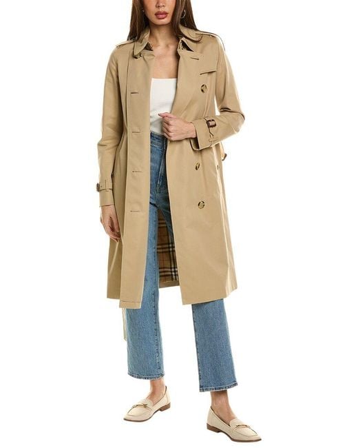 Burberry Natural Double Breasted Trench Coat