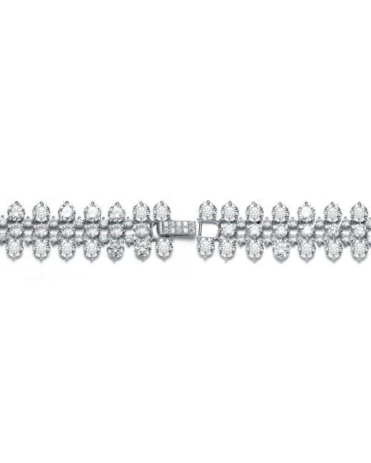 Genevive Jewelry White Cz Bracelet