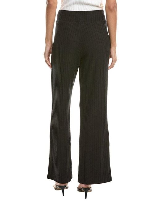 Michael Stars Black Zeta Rib Straight Pant