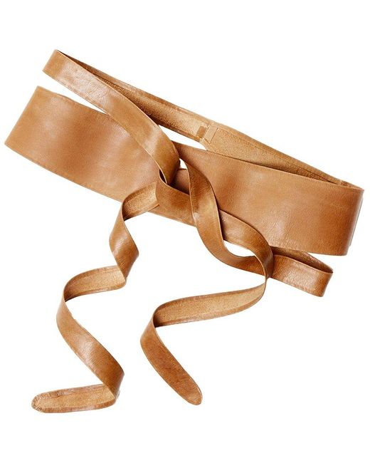 Ada White Classic Wrap Leather Belt