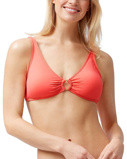 Tommy Bahama Red Pearl Ring Bra