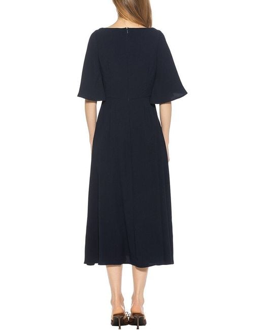 Alexia Admor Blue Milos A-Line Dress