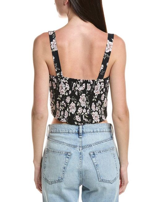 Saltwater Luxe Blue Crop Tank Top