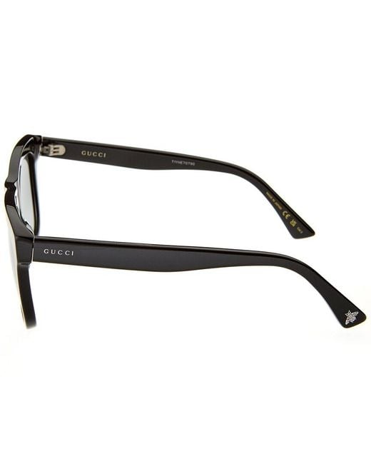 Gucci Black Unisex GG0158SN 54mm Sunglasses