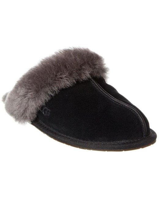 Ugg Black Scuffette Ii Suede Slipper