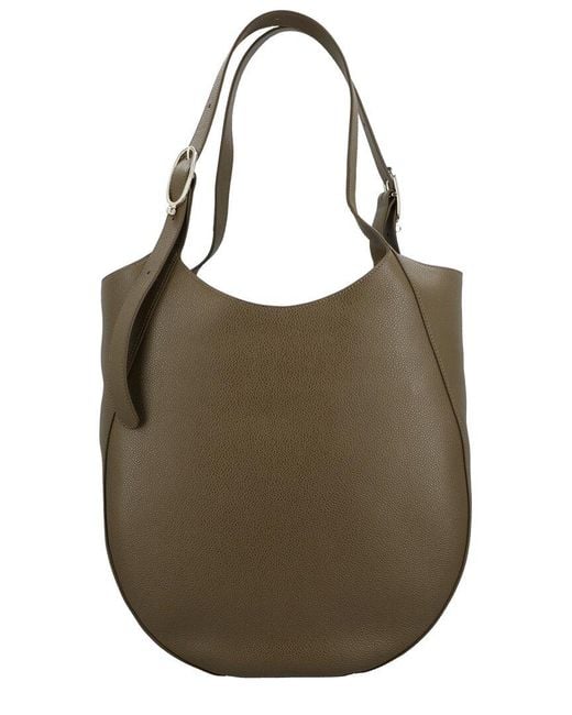 Longchamp Brown Le Foulonné Extra Large Leather Tote