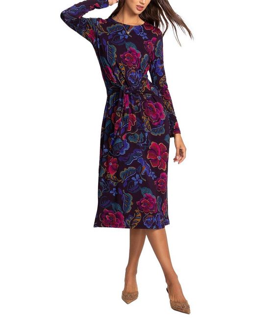 Johnny Was Purple The Janie Favorite Tie Front Dress