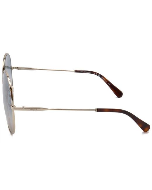 Ferragamo Blue Sf299S 60Mm Sunglasses