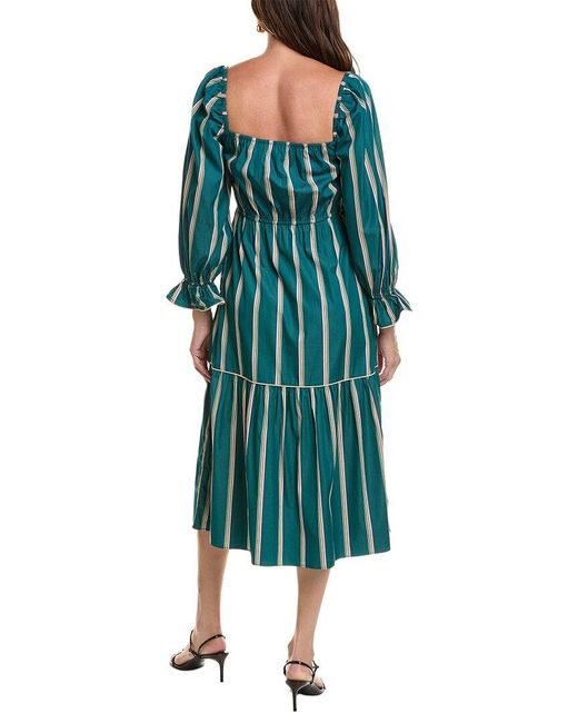 Garrie B Green Midi Dress