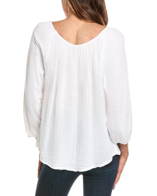 Michael Stars White Ingrid Top