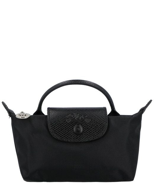 Longchamp Black Le Pliage One Pouch