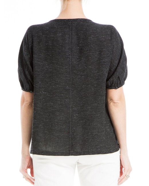 Max Studio Black V-Neck Top