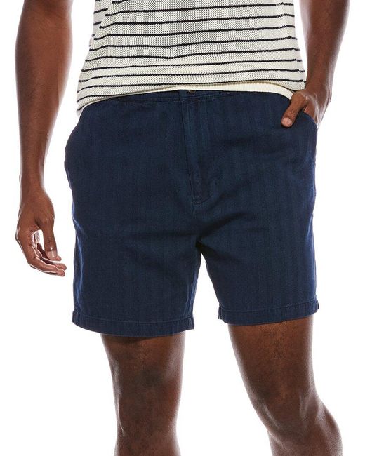 Slate & Stone Blue Elastic Waist Easy Short for men