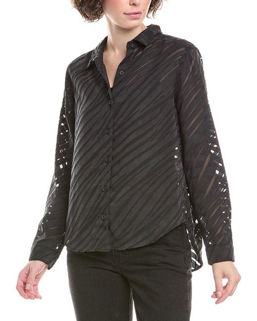 Bella Dahl Gray Button Shirt